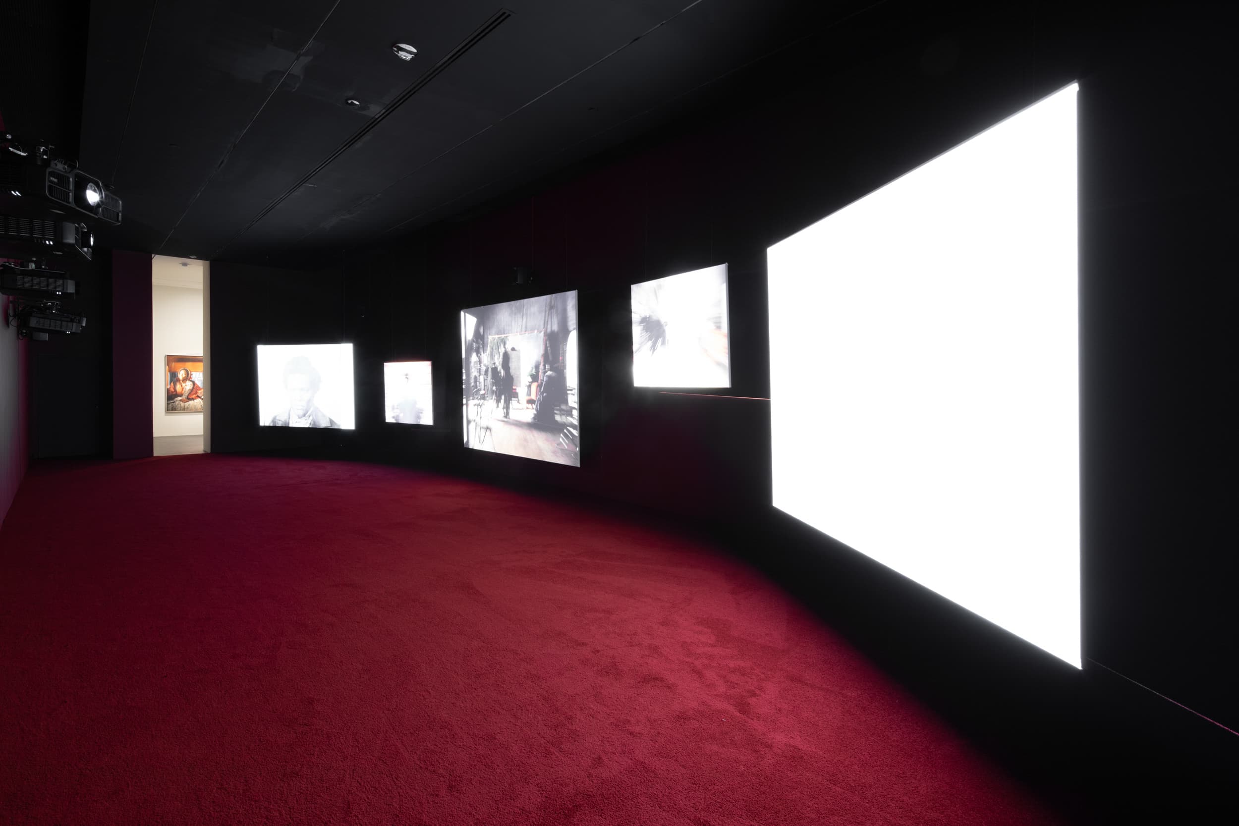 SCAD Savannah – Fall 2019 – Exhibitions – Isaac Julien – "Frederick Douglass: Lessons of the Hour" – Documentation – Experimental Gallery, SCAD Museum of Art – Photography Courtesy of SCAD — before retouching